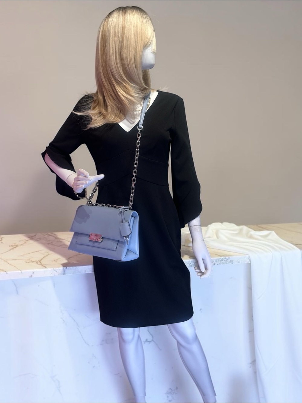 Michael Kors Cece Medium Flap Crossbody Bag Like New - Picture 14 of 15